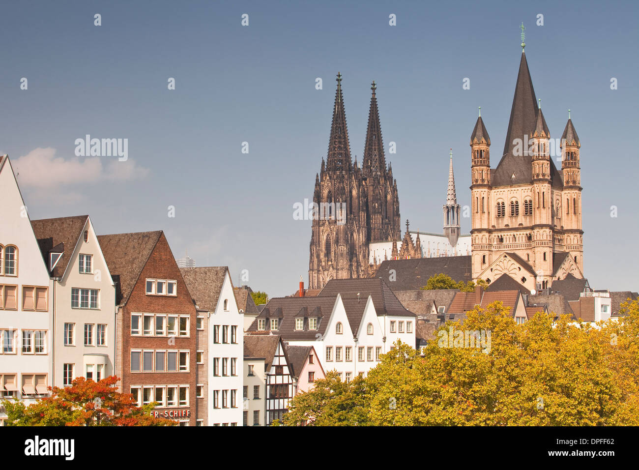 La vieille ville de Cologne, Rhénanie du Nord-Westphalie, Allemagne, Europe Banque D'Images