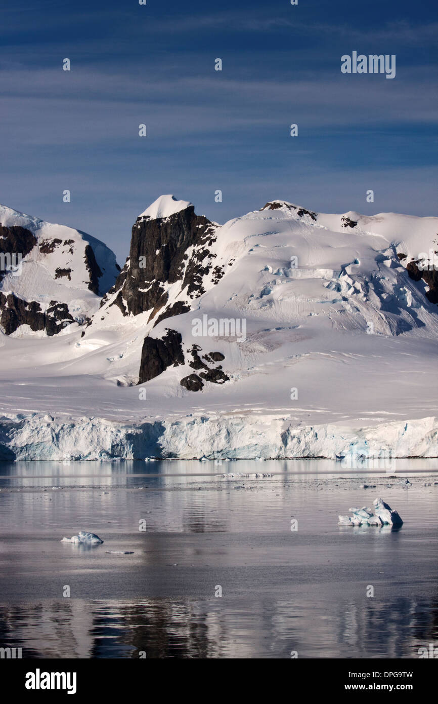 Paradise Bay, péninsule antarctique Banque D'Images
