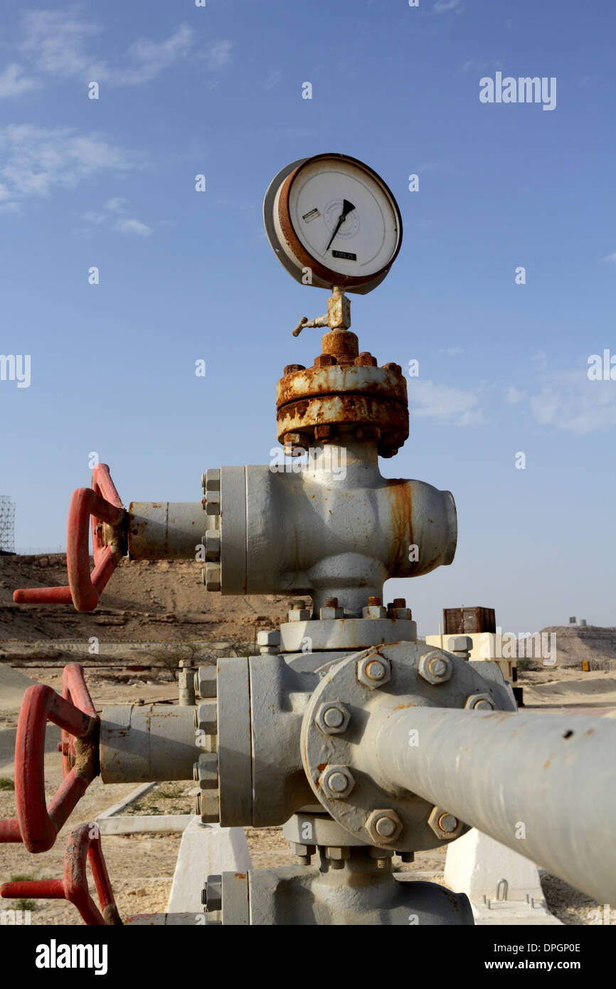 Nombre de puits de pétrole 1, partie de son musée, Bahreïn Banque D'Images