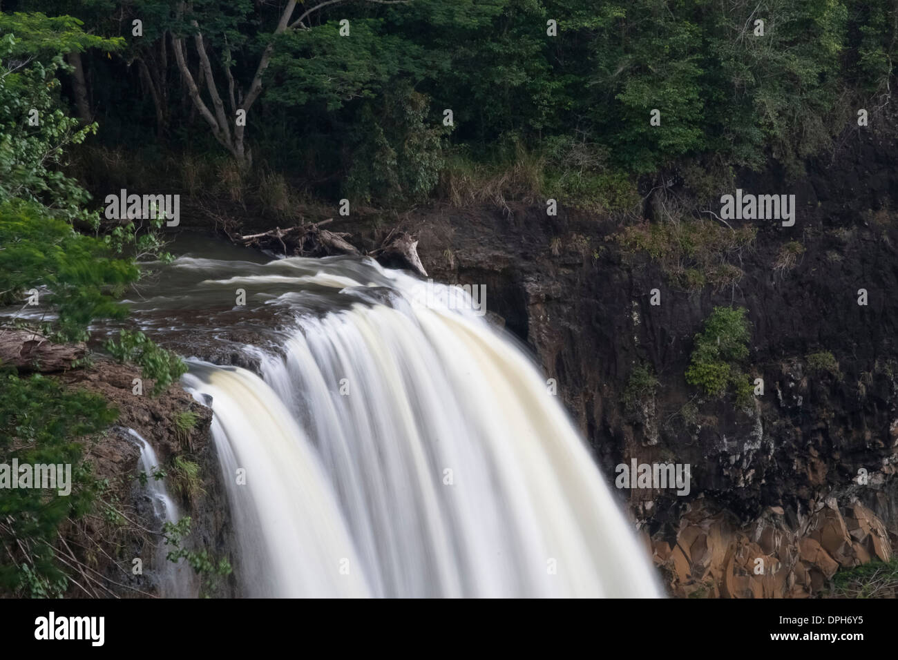 Wailua Falls, Kauai, Hawaii, USA Banque D'Images