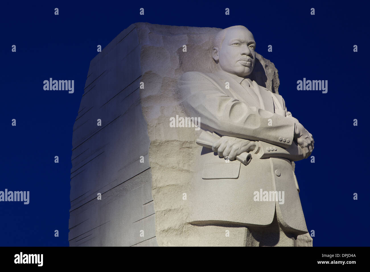 La Sculpture de 30 pieds et mémorial de Martin LUTHER KING, Martin Luther King Jr. La Civil Rights Leader sur le National Mall à Washington DC Banque D'Images