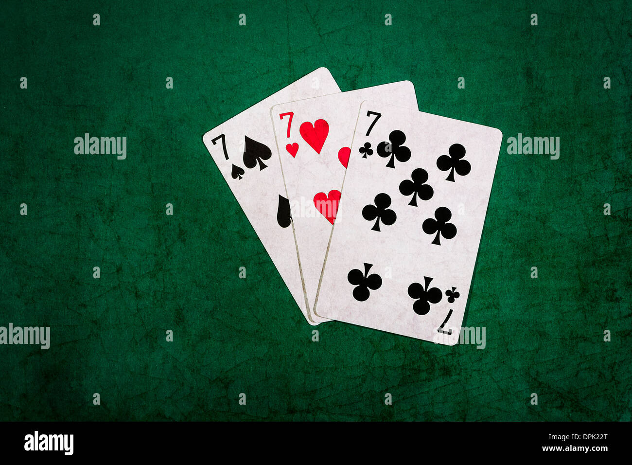 Vingt et un 12. Vue rapprochée des cartes formant la combinaison de blackjack vingt un points Banque D'Images