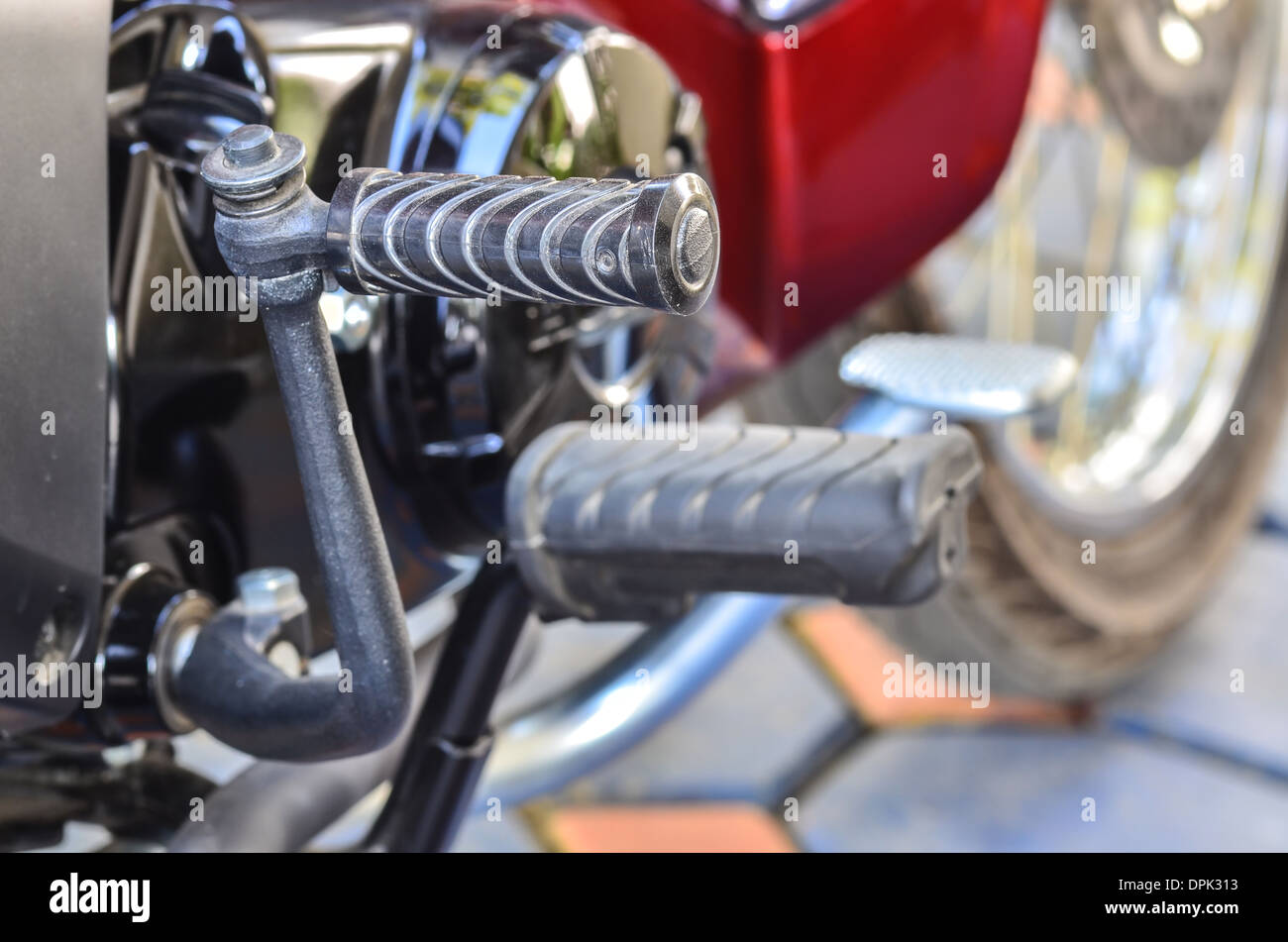 Kick Start Moto Photo Stock - Alamy