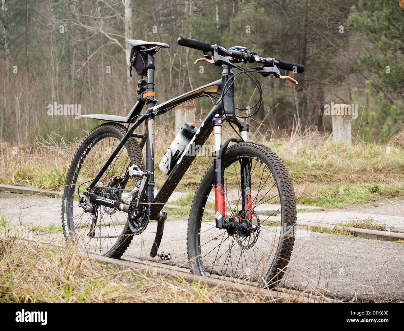 Location sport en forêt, cadre naturel dans la Mazurie, Pologne Banque D'Images