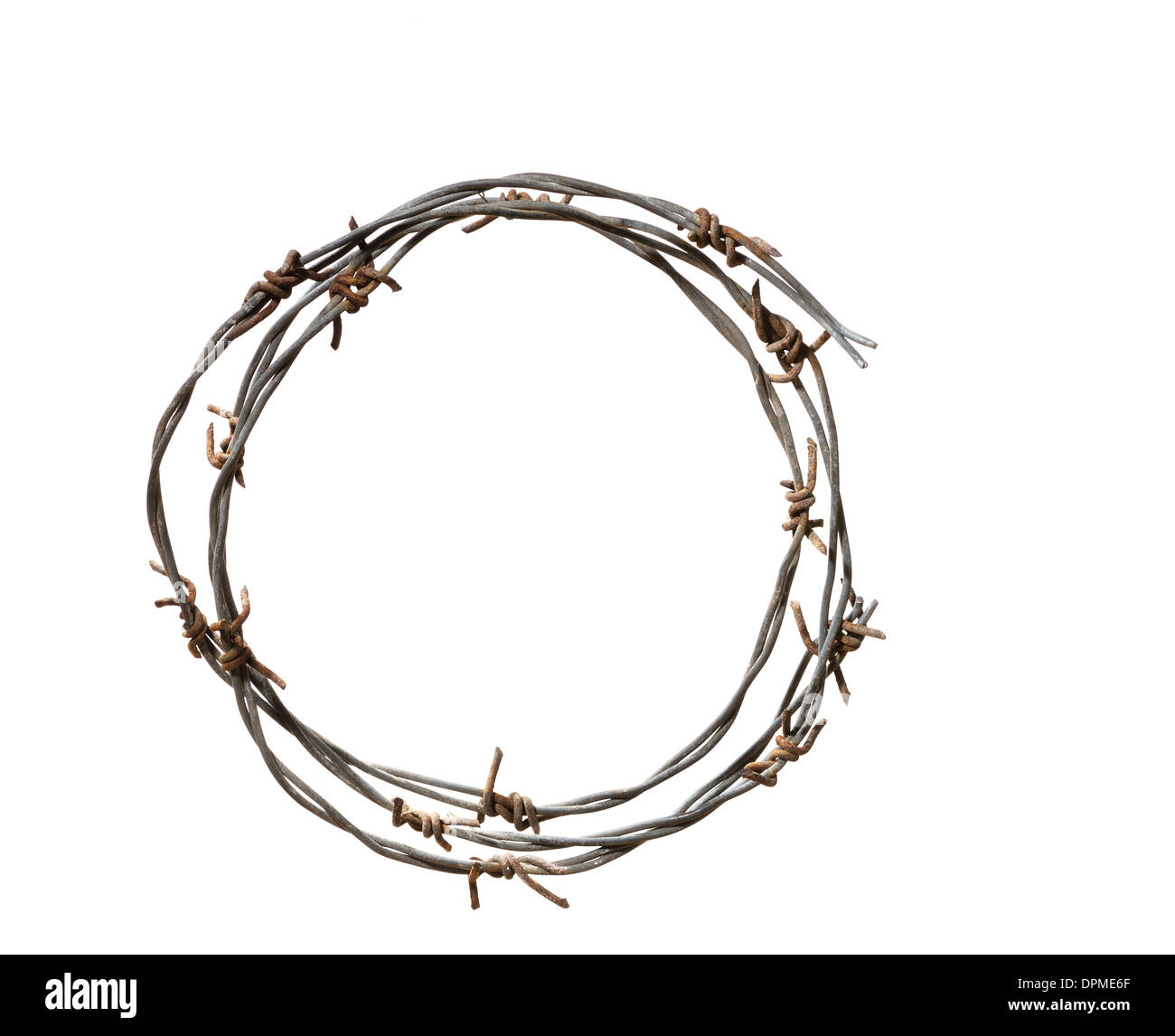 Barbed wire crown Banque d'images détourées - Alamy