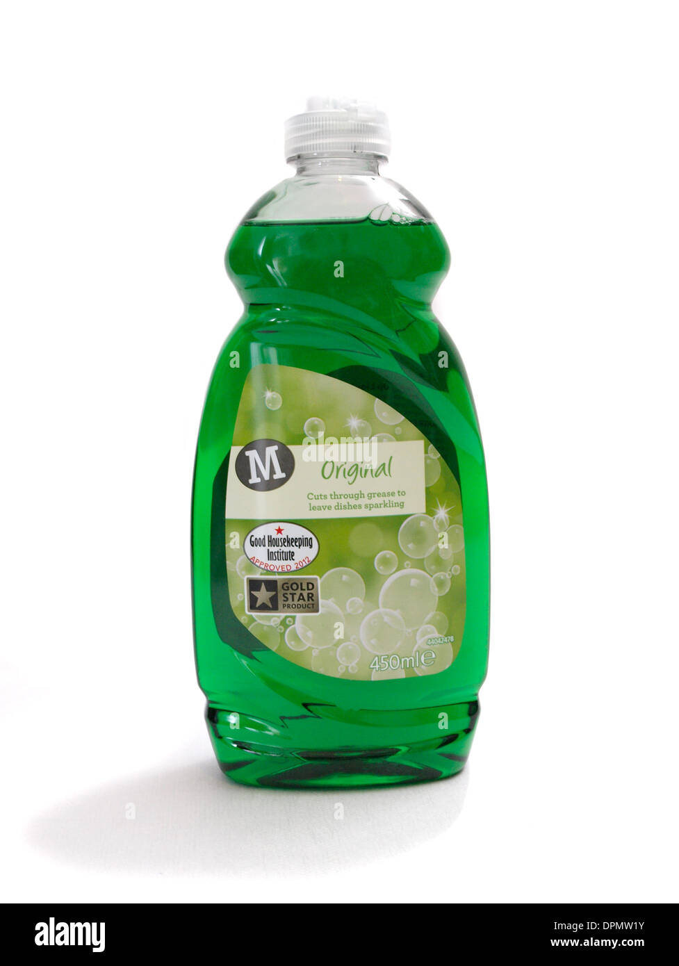 Supermarché Morrisons propre marque lessive liquide d'origine. Banque D'Images