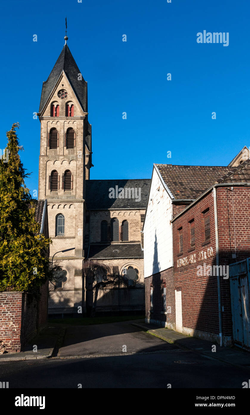 Dans l'église St Lambertus condamné village de Schalkenmehren, peu de temps pour être avalé par le Garzweiler mine de lignite, de l'Allemagne. Banque D'Images