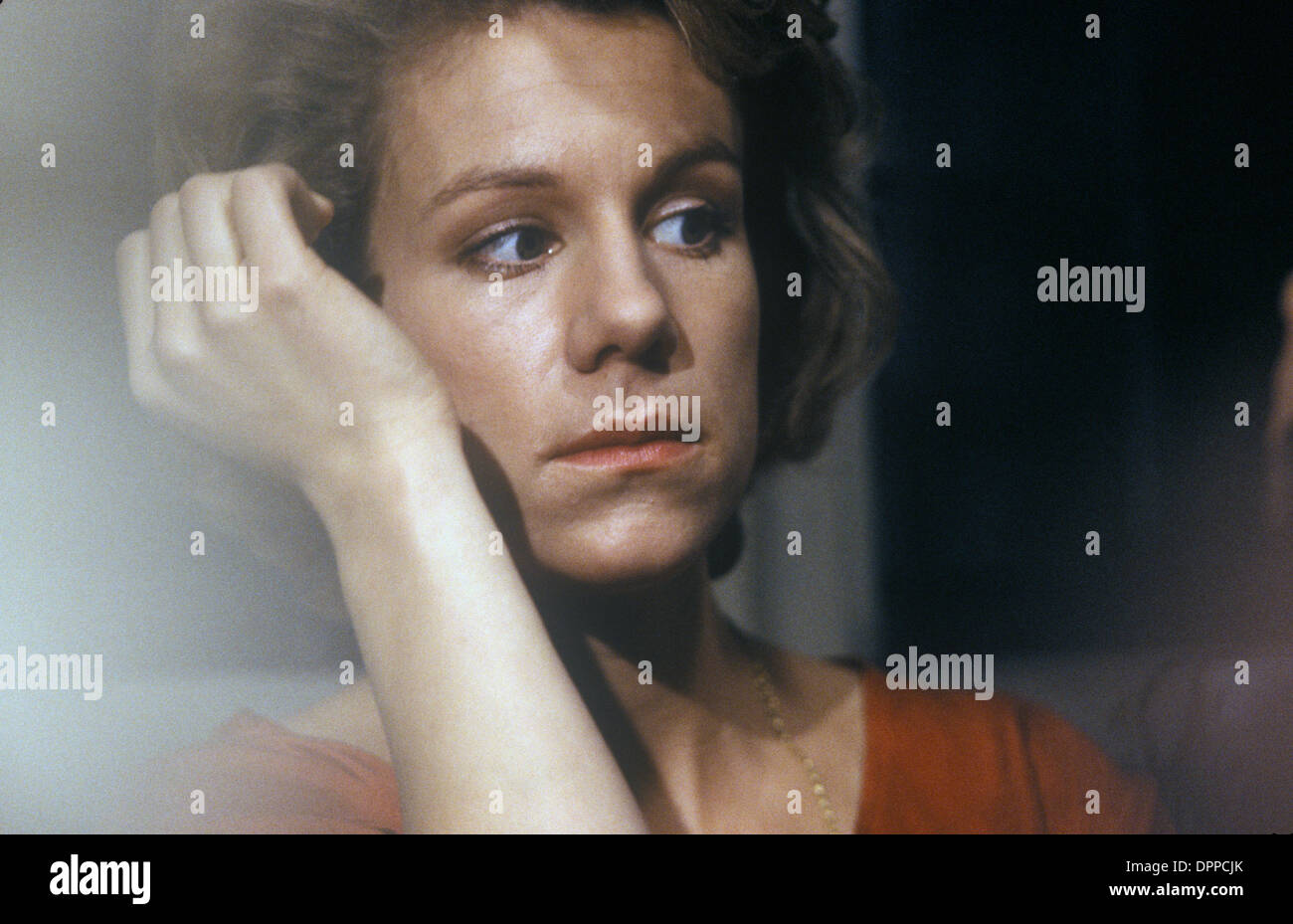 Juliet Stevenson actrice britannique sur le tournage de Truly Madly Deeper. Londres Angleterre 21 mars 1990 1990s Royaume-Uni HOMER SYKES Banque D'Images