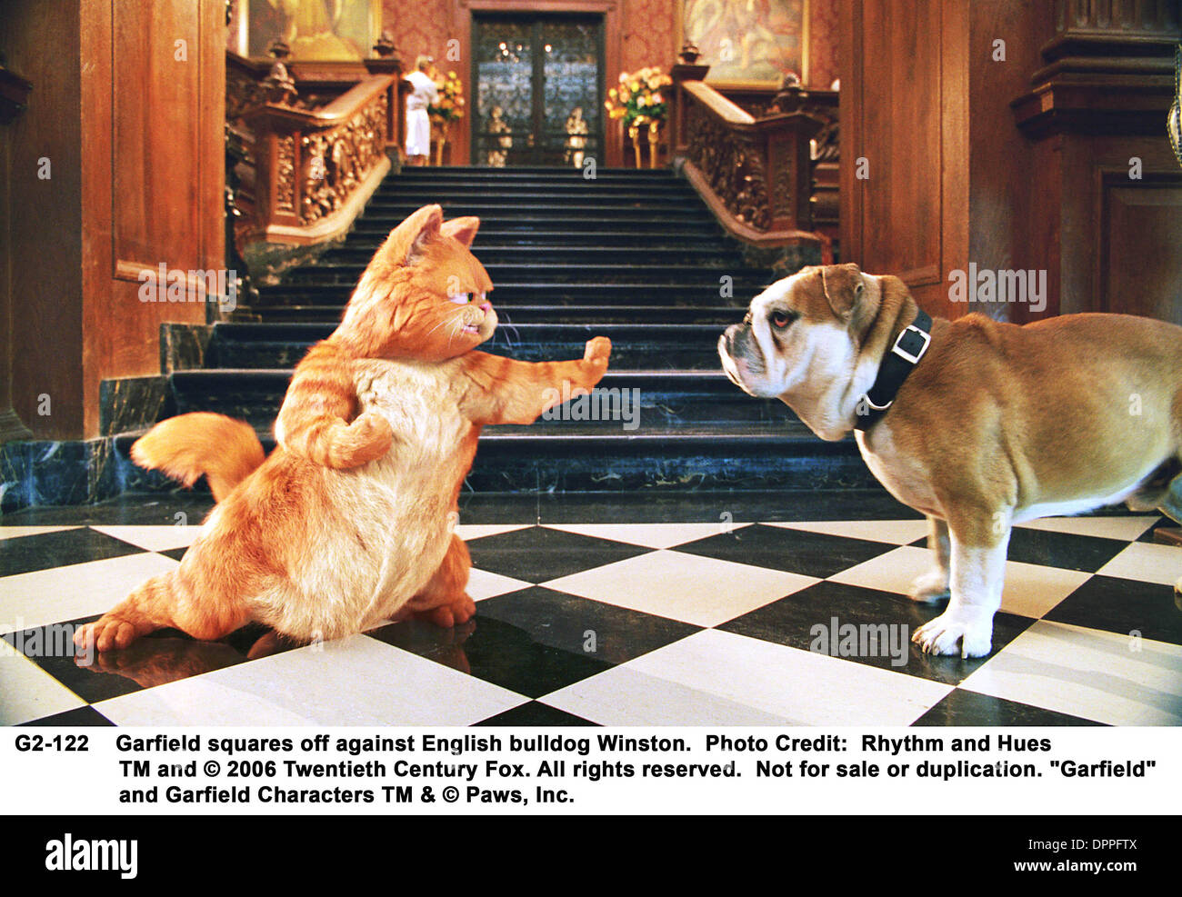 26 Mai 06 Kes Garfield Une Queue De Deux Chatons 2 Garfield Tv Film Still Fourni Par Credit Image C Photos Globe Zumapress Com Photo Stock Alamy