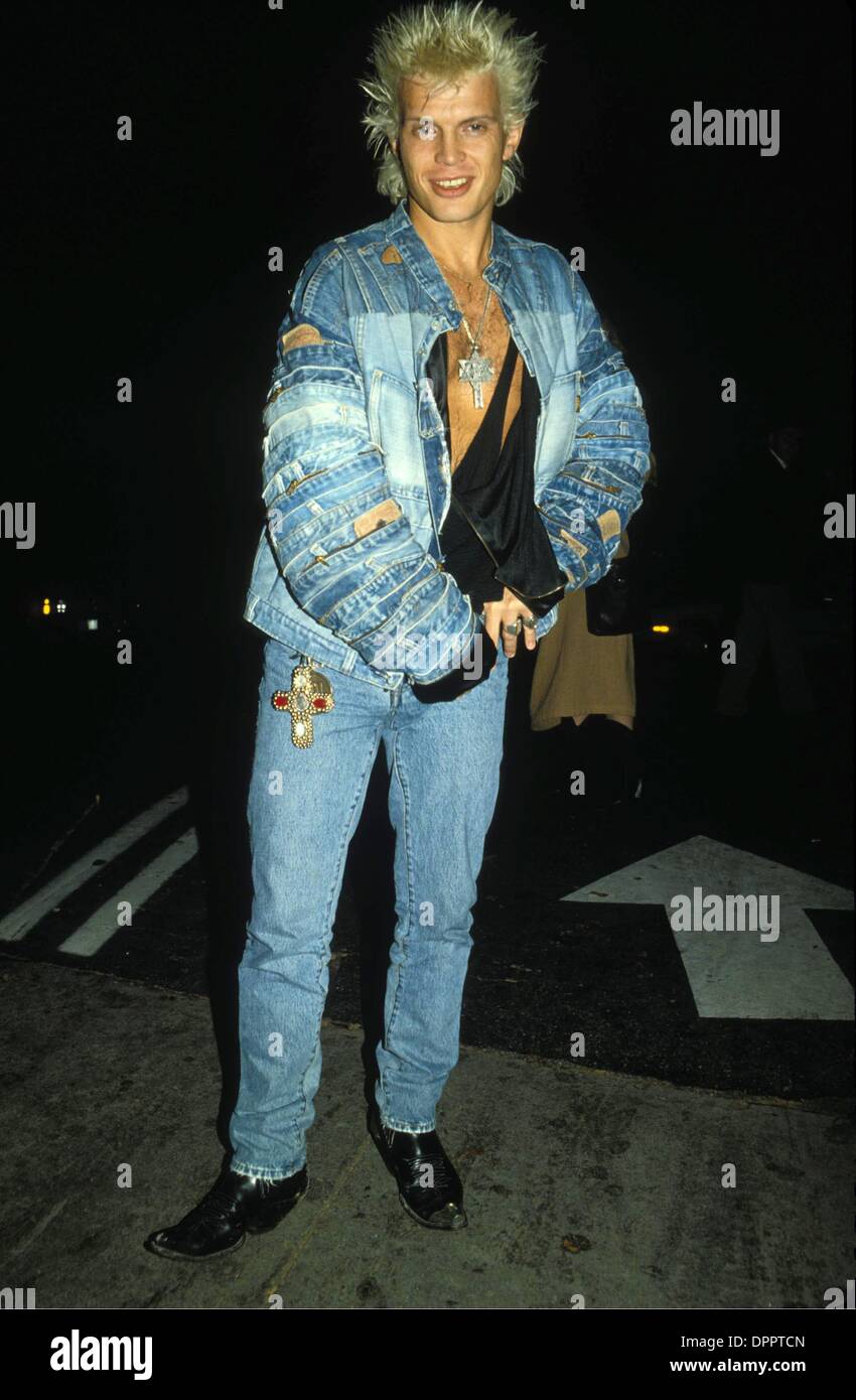 13 novembre 2006 - Billy Idol.11-1986. MICHELSON-(PHOTOS Image : © Crédit Photos Globe/ZUMAPRESS.com) Banque D'Images