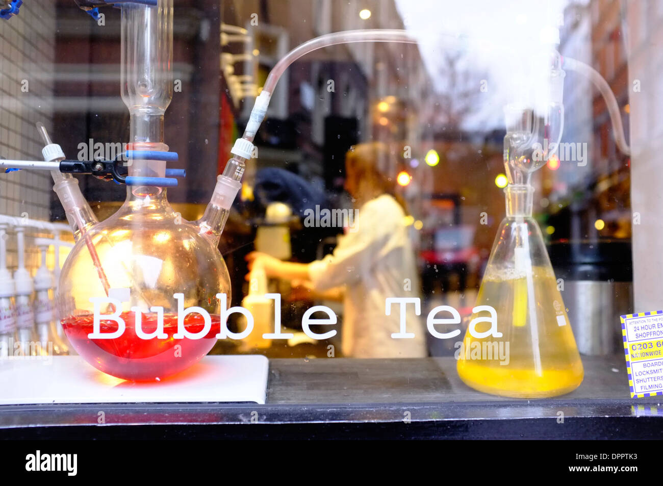 Bubble Tea Shop à Londres, Angleterre Banque D'Images