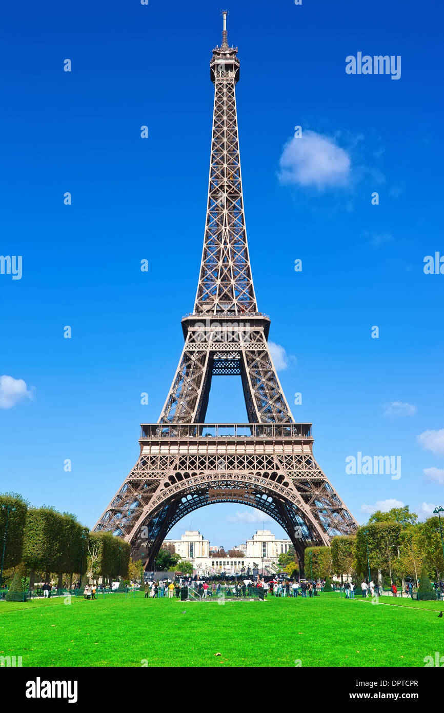 La Tour Eiffel à Paris Banque D'Images