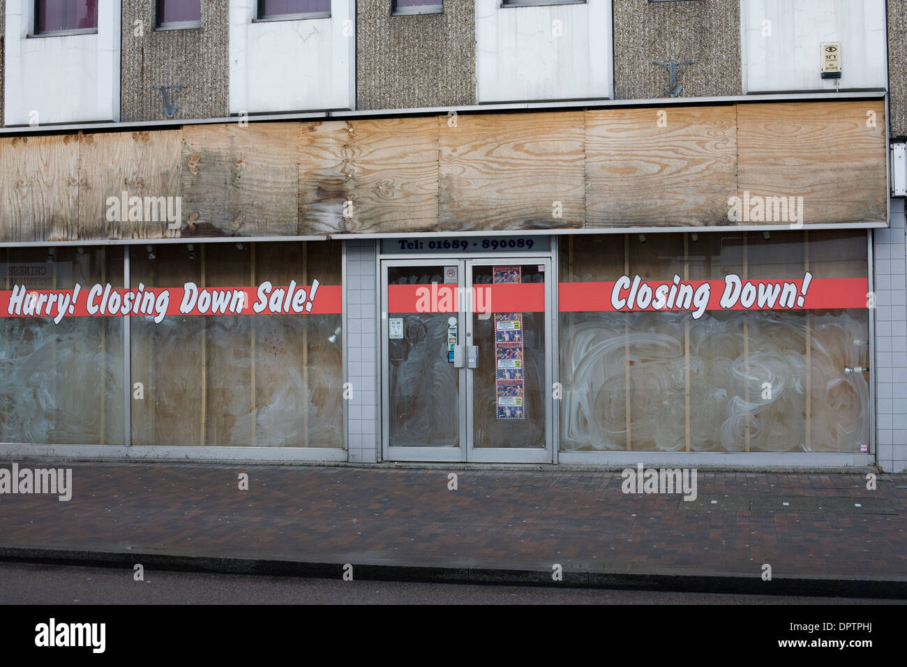 Boutique vide à Orpington high street, Bromley Banque D'Images