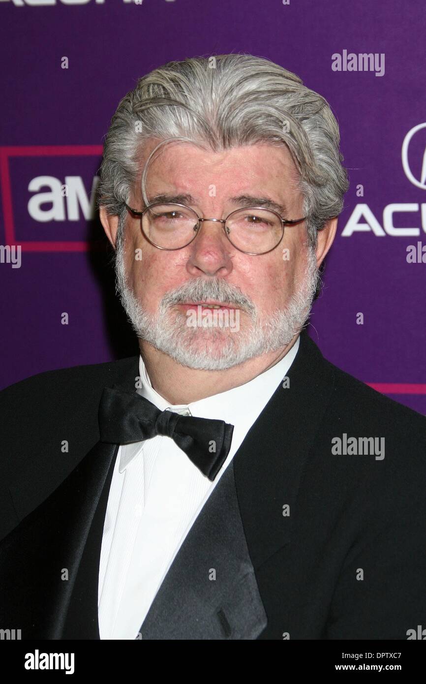 Dec 01, 2008 - Los Angeles, Californie, USA - GEORGE LUCAS à la 23e American Cinematheque Award honorant l'acteur Samuel Jackson qui a eu lieu au Beverly Hilton Hotel. (Crédit Image : ZUMApress.com) Banque D'Images