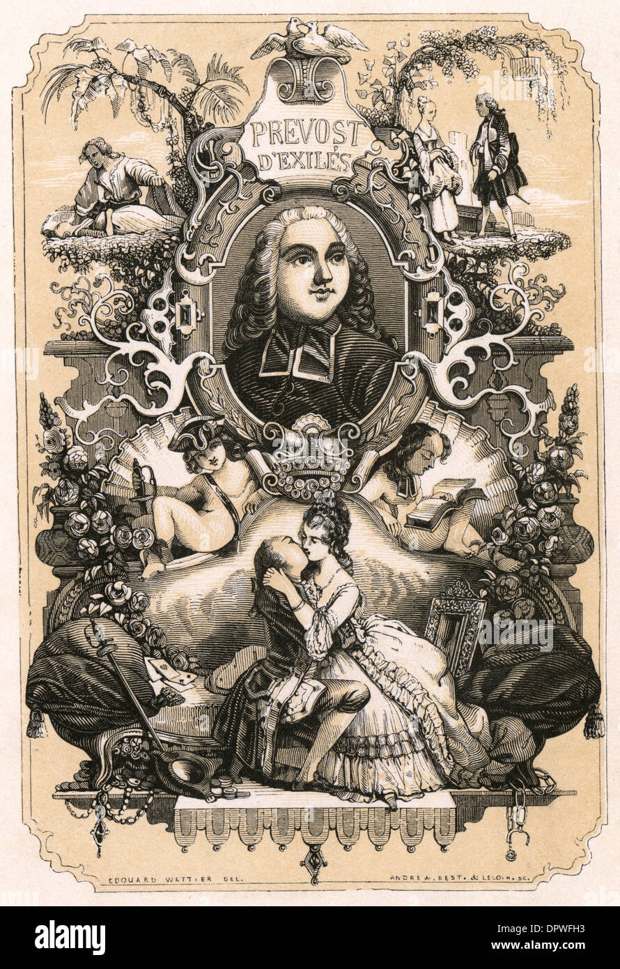 ANTOINE François Prévost Banque D'Images