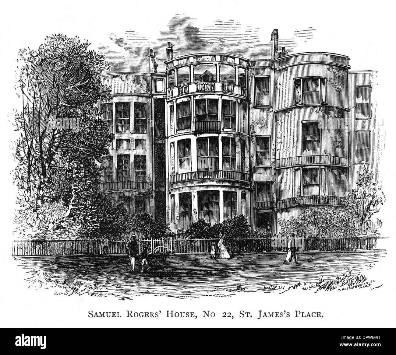 MAISON DE SAMUEL ROGERS Banque D'Images