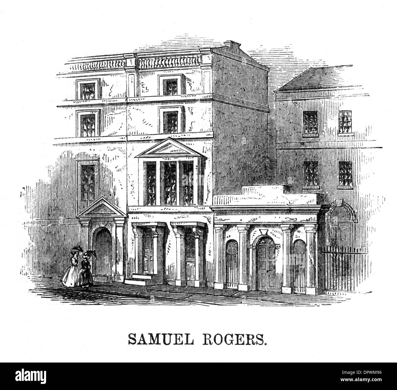 MAISON DE SAMUEL ROGERS Banque D'Images