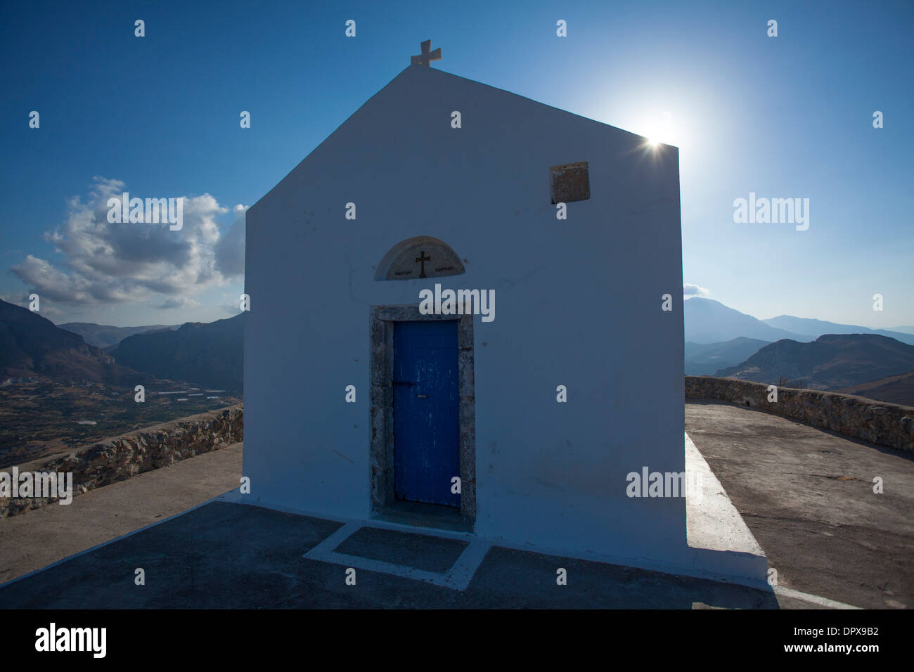 La église de Timios Stavros, près de Plakias Rethymnon, Crète, Grèce, de district. Banque D'Images