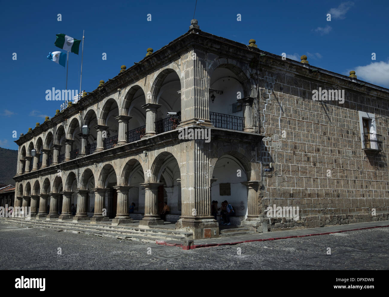 Palais de justice d'Antigua Guatemala Banque D'Images