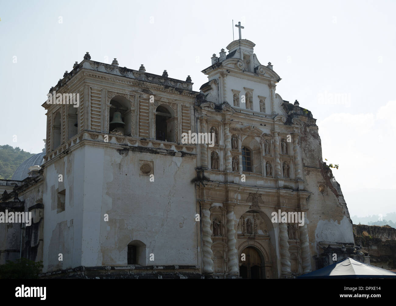 Ruines de l'église à Antigua Guatemala Banque D'Images