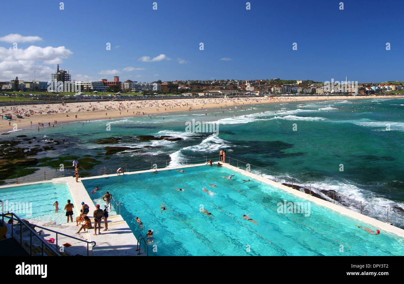 La plage de Bondi à Sydney, Australie Banque D'Images