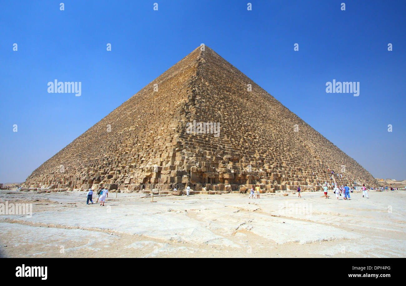 Les Pyramides de Gizeh en Egypte Banque D'Images