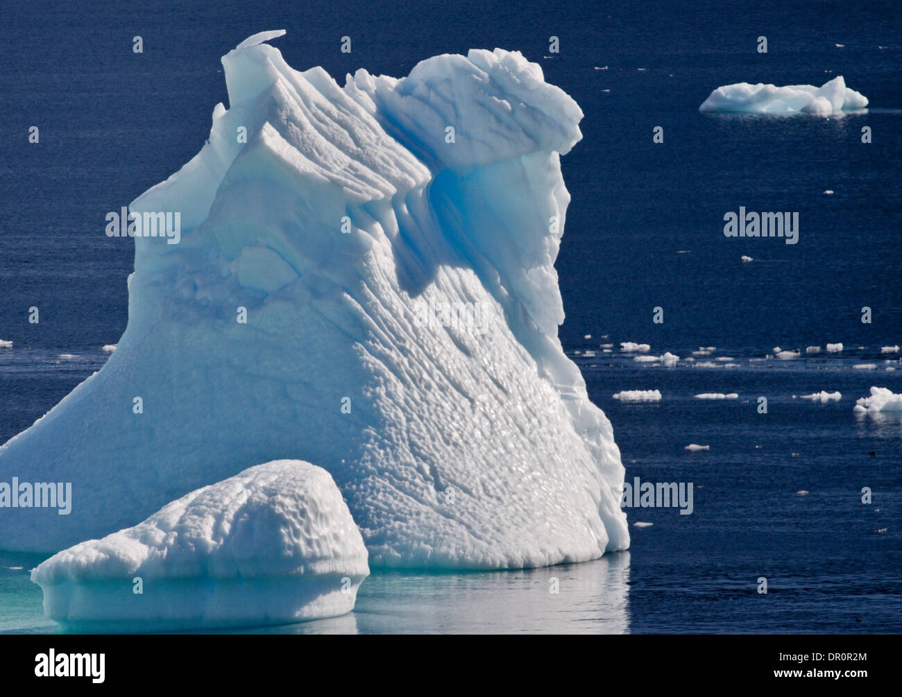Iceberg dans le détroit de Gerlache, Péninsule Antarctique Banque D'Images