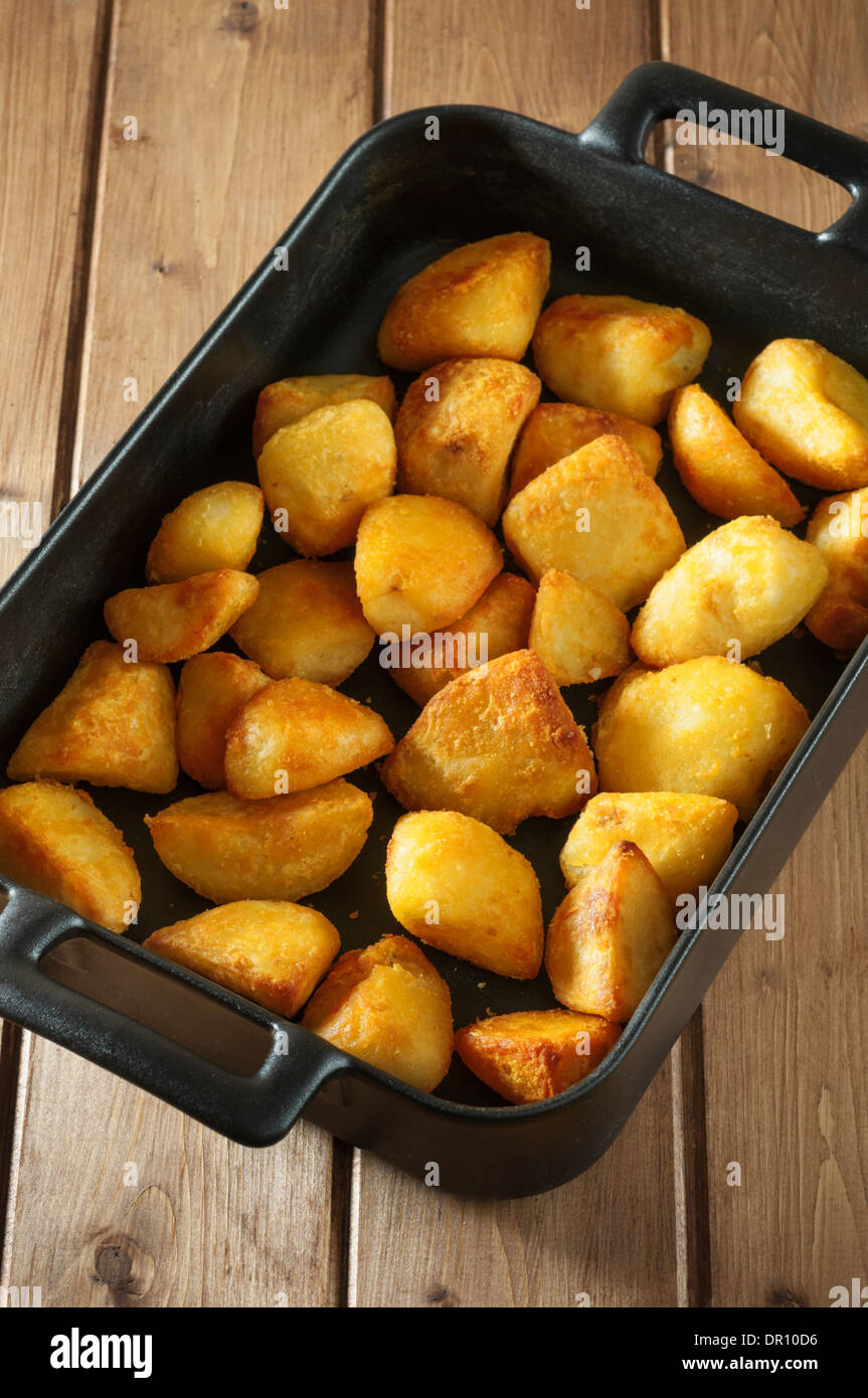 Pommes de terre rôties Banque D'Images