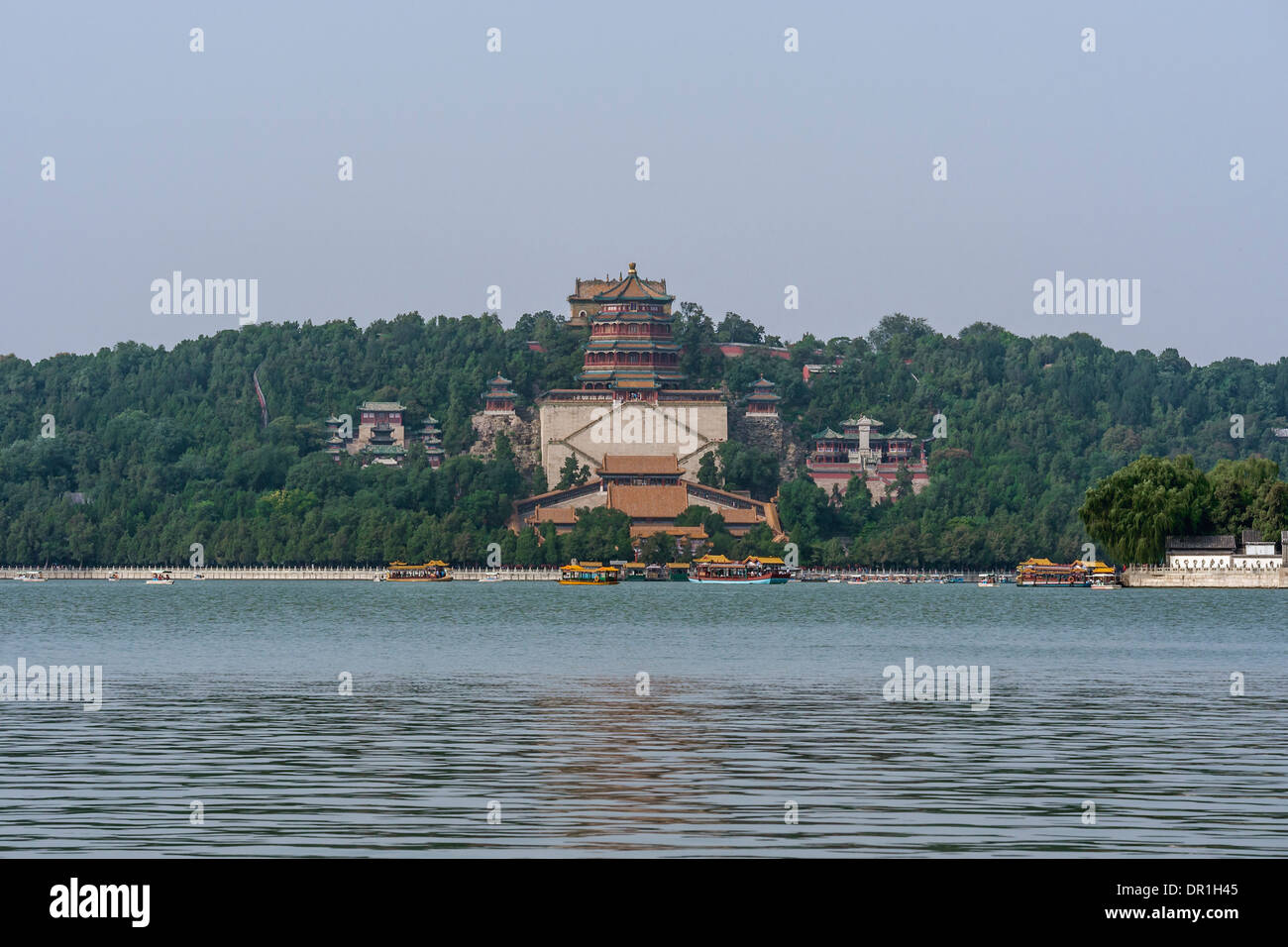 Le Lac de Kunming à Summer Palace, Beijing, Chine Banque D'Images