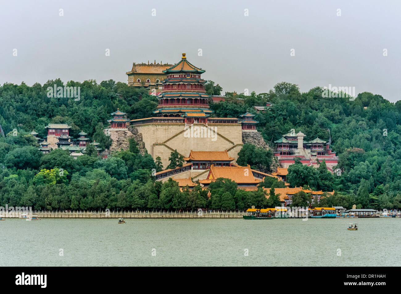 Le Lac de Kunming à Summer Palace, Beijing, Chine Banque D'Images