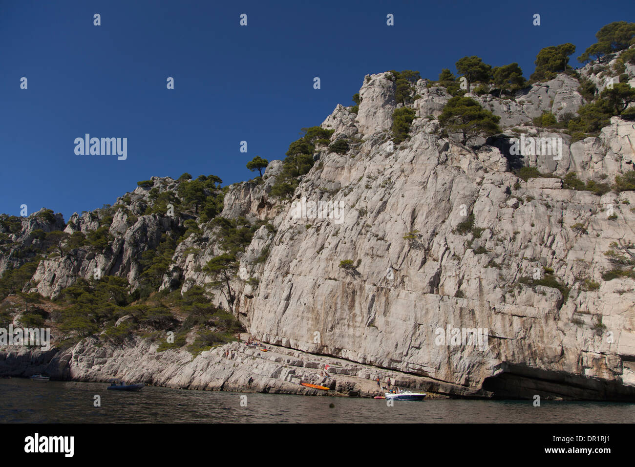 Calanque d'en Vau à proximité de Cassis Banque D'Images