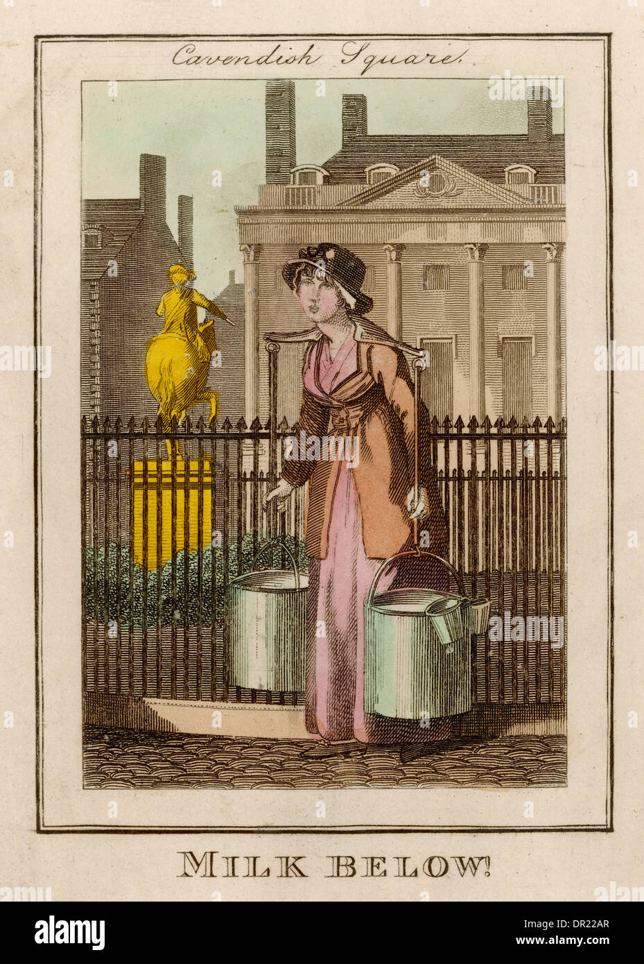 LAIT CI-DESSOUS Banque D'Images