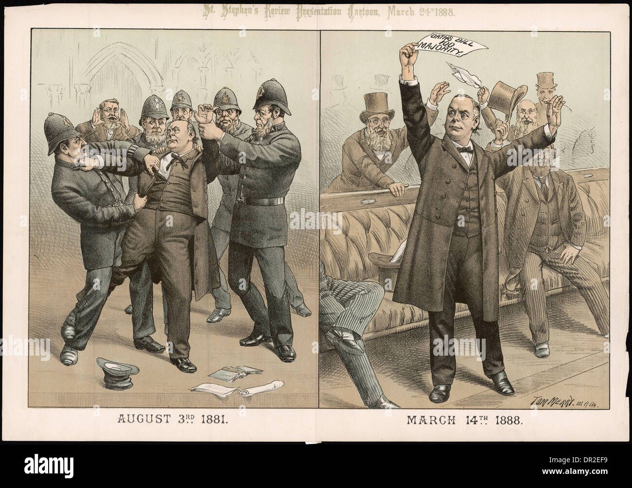 Triomphes BRADLAUGH Banque D'Images