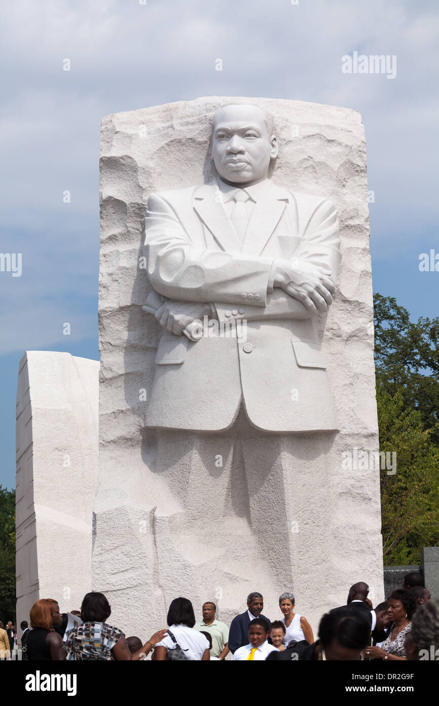 Martin Luther King, Monument à Washington, DC Banque D'Images