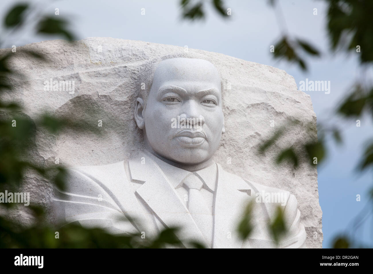 Martin Luther King, Monument à Washington, DC Banque D'Images