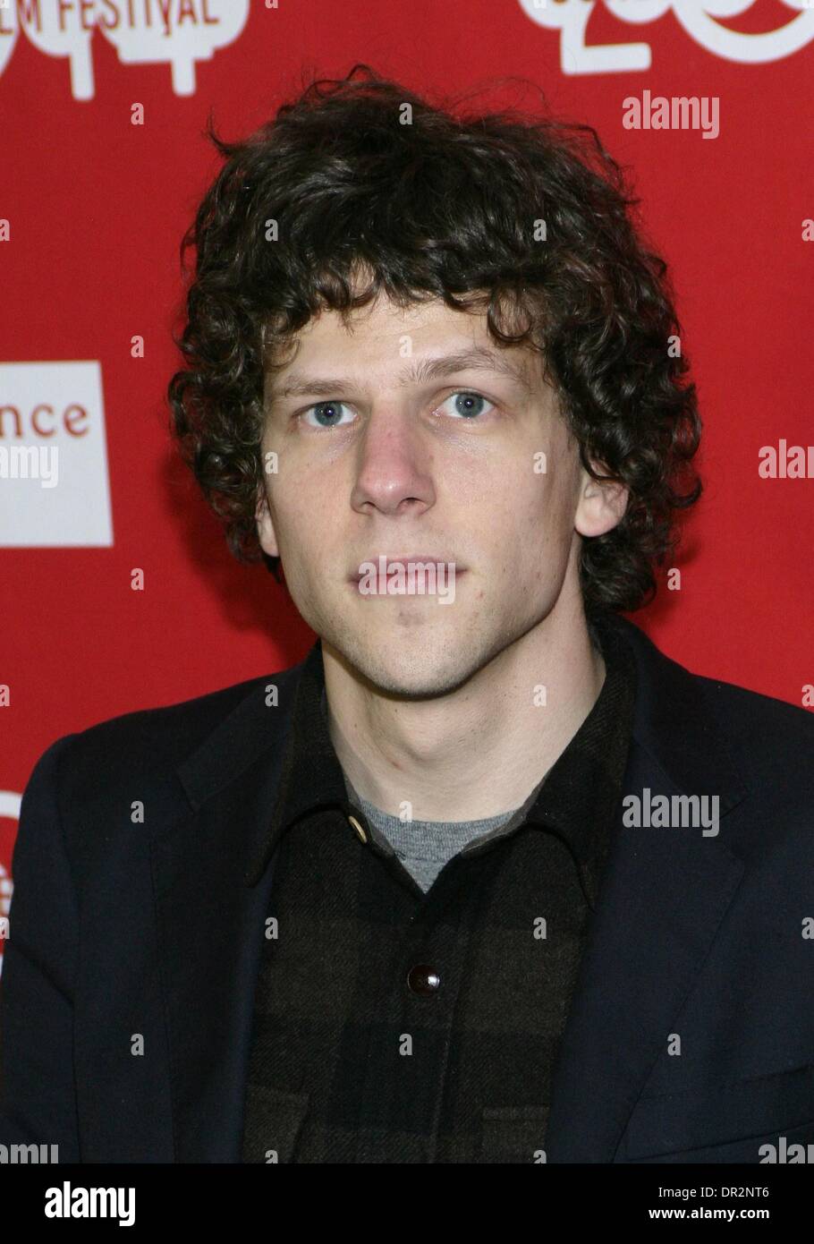 Park City, Utah, USA. 17 Jan, 2014. Jesse Eisenberg au niveau des arrivées pour LE DOUBLE Première à Sundance Film Festival 2014, le MARC, Park City, UT 17 Janvier, 2014. Credit : James Atoa/Everett Collection/Alamy Live News Banque D'Images