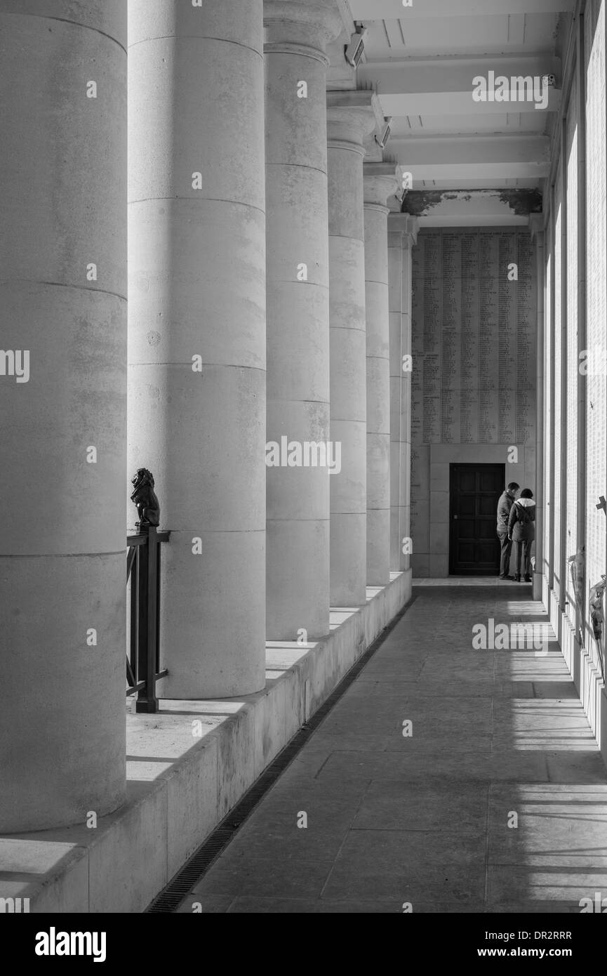 Porte de Menin, Ypres, Belgique Memorial Banque D'Images