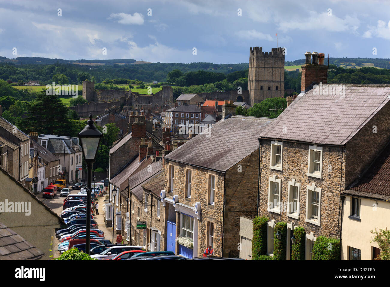 Château de Richmond Richmond North Yorkshire Angleterre Banque D'Images