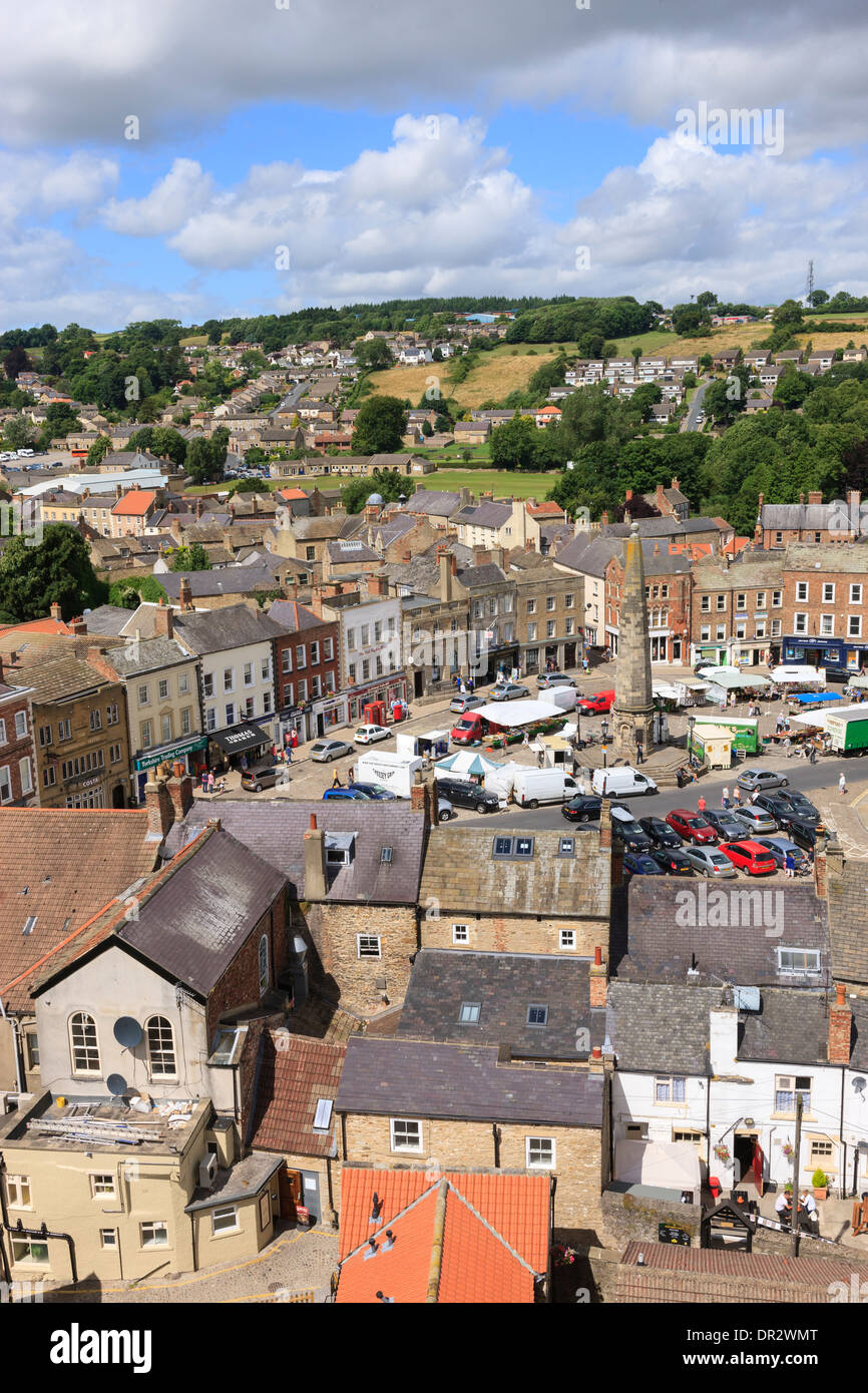 Richmond de la garder à la place du marché de Richmond North Yorkshire Angleterre Banque D'Images