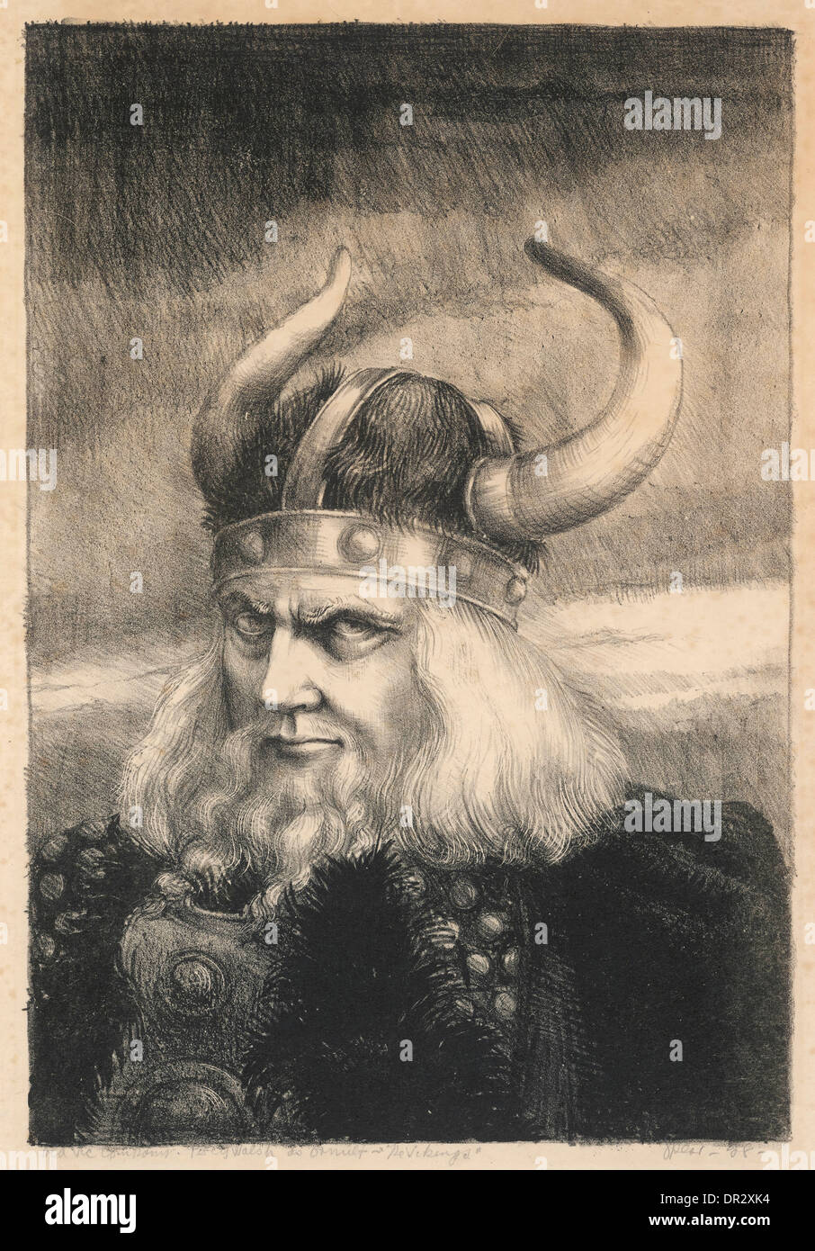 Un guerrier viking Banque D'Images