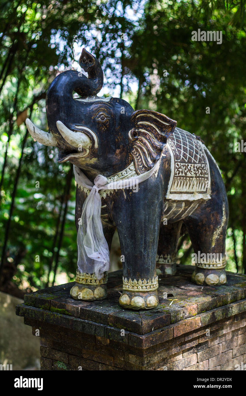 Sculpture d'éléphant Banque D'Images