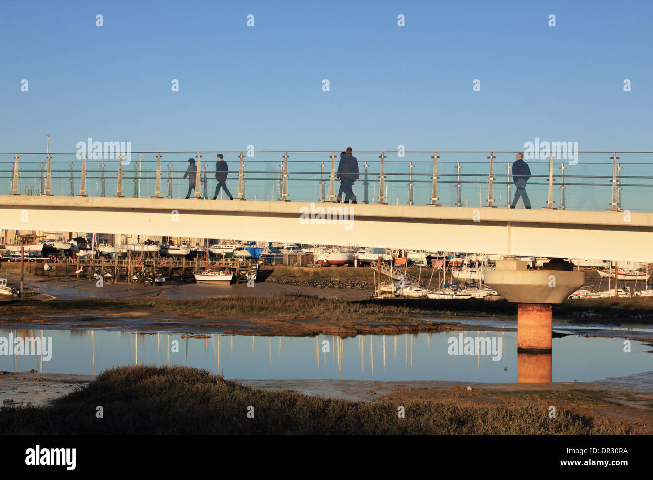 Adur ferry bridge, Shoreham, Sussex. Banque D'Images