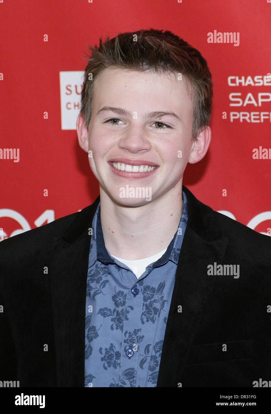 Park City, Utah, USA. 17 Jan, 2014. Josh Wiggins aux arrivées d'HELLION en première mondiale au Festival du Film de Sundance 2014, Library Theatre Centre, Park City, UT 17 Janvier, 2014. Credit : James Atoa/Everett Collection/Alamy Live News Banque D'Images