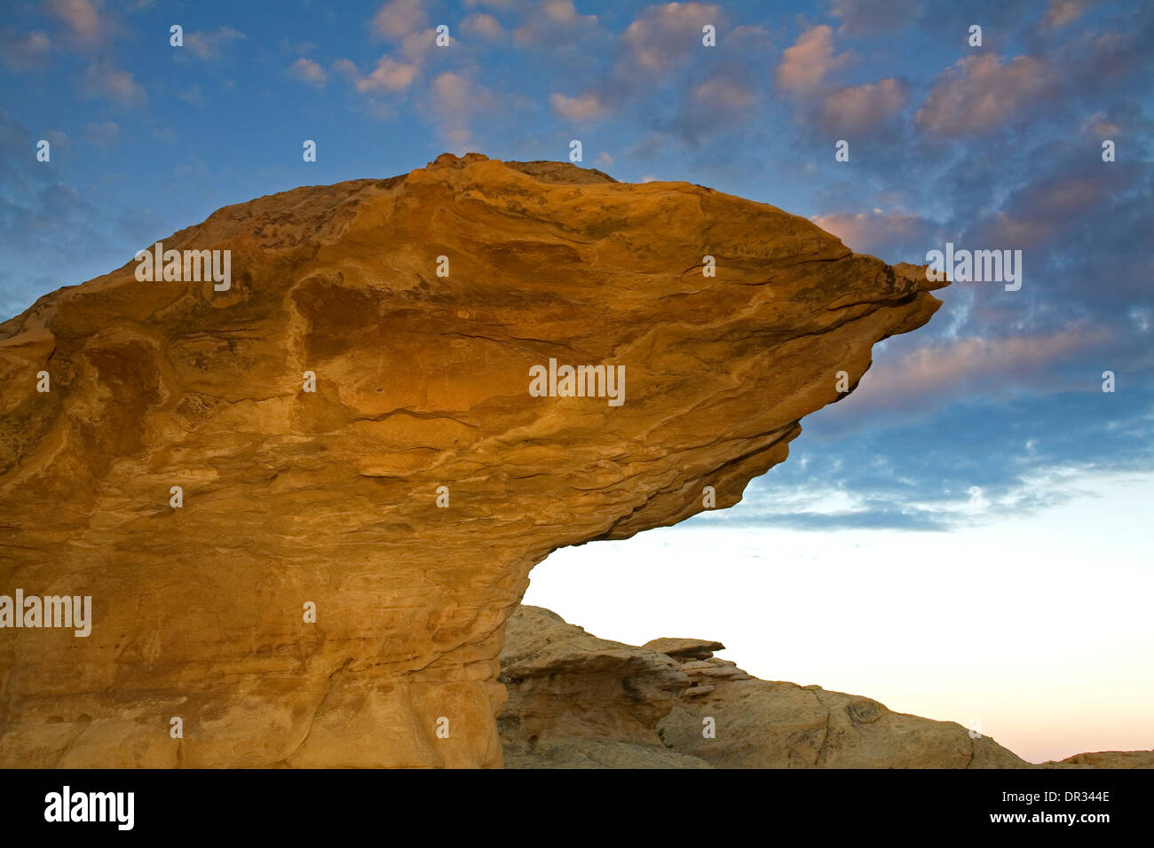 Formation de grès, El Malpais National Monument, Nouveau Mexique [USA] donnent sur les falaises de grès Banque D'Images