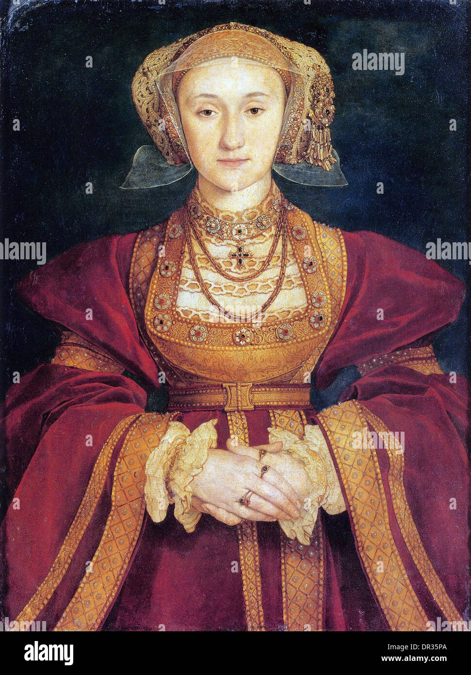 Anne de Clèves, reine d'Angleterre et la quatrième épouse du Roi Henry VIII Banque D'Images
