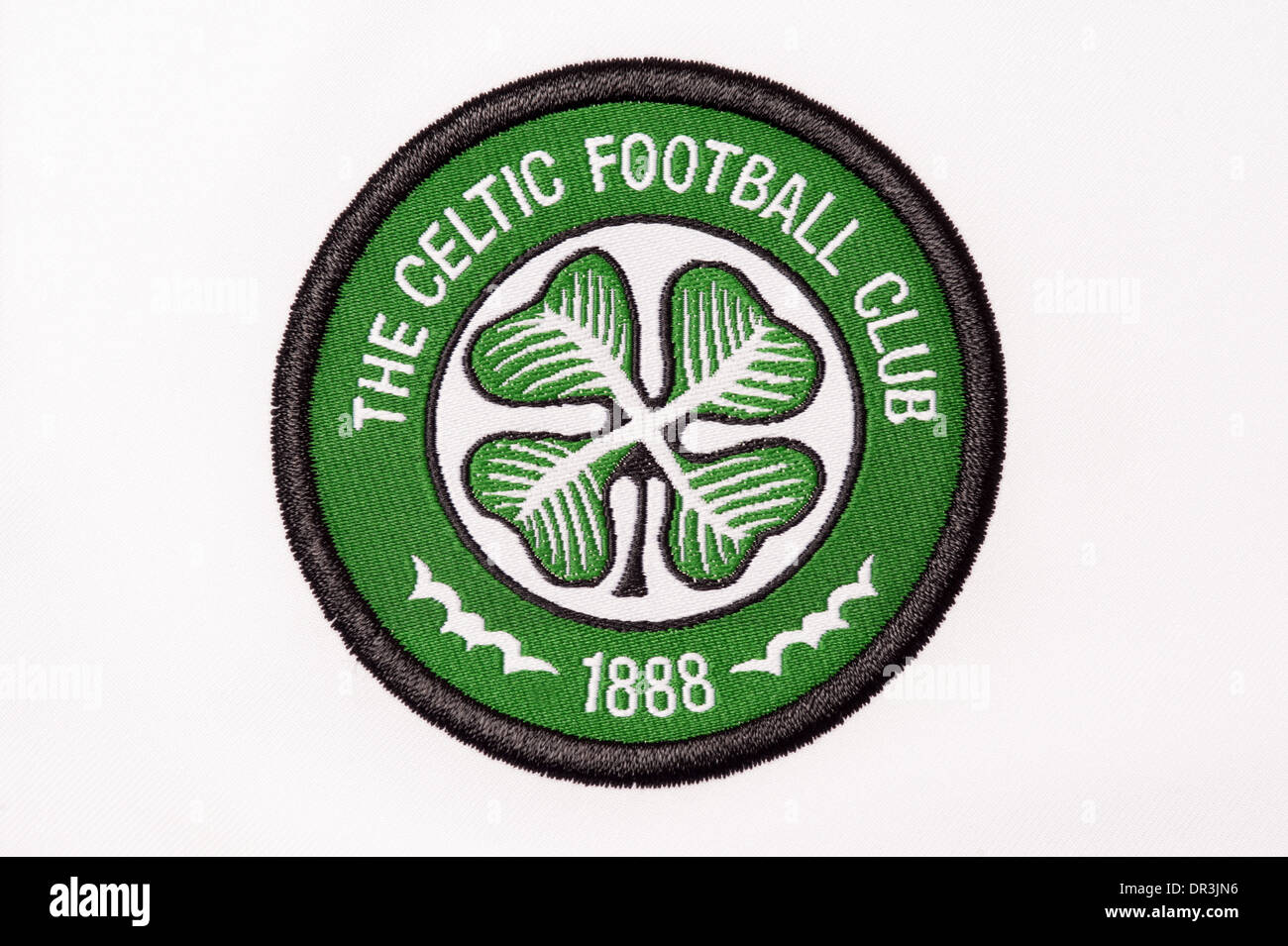 Close up de kit de football Celtic Football Club Banque D'Images