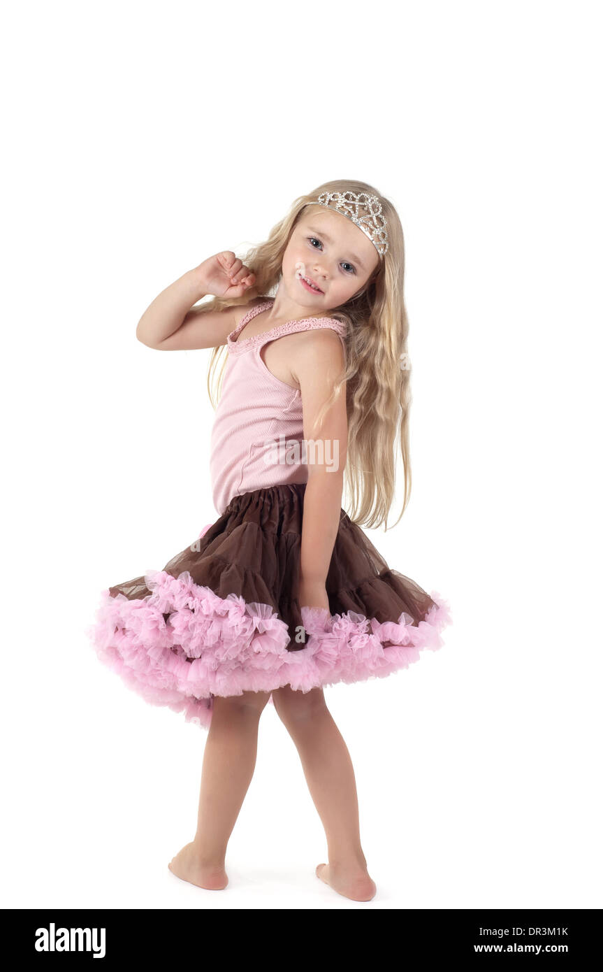 Petite fille en jupe tutu Photo Stock - Alamy