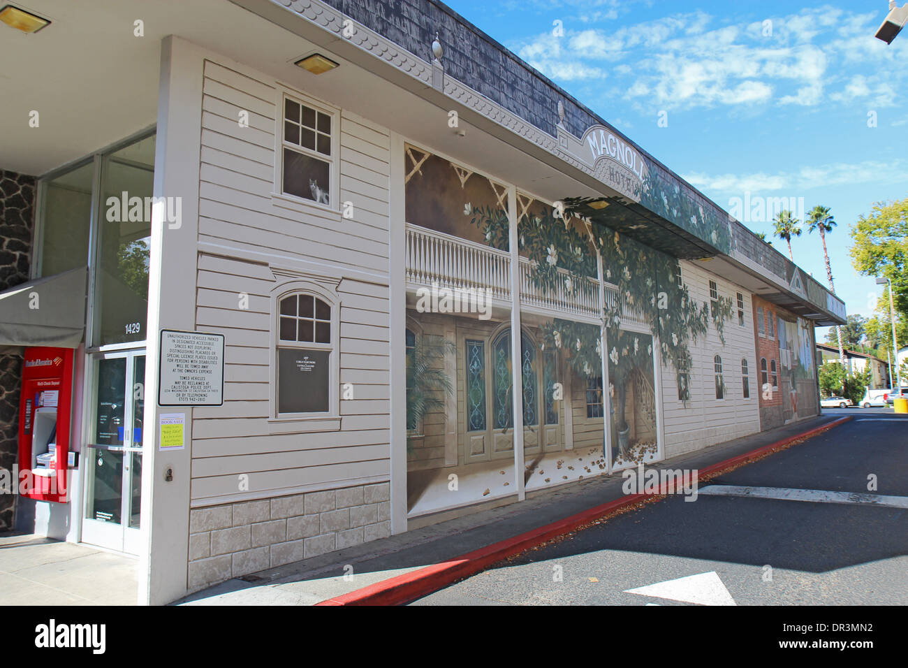 Calistoga historique est un arrêt touristiques populaires à l'extrémité nord de la vallée de Napa Wine Country. Banque D'Images