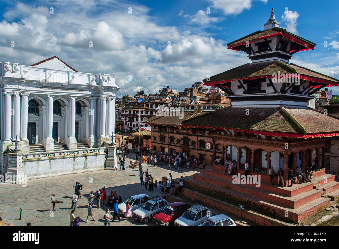 Durbar Square de Katmandou, Népal Banque D'Images