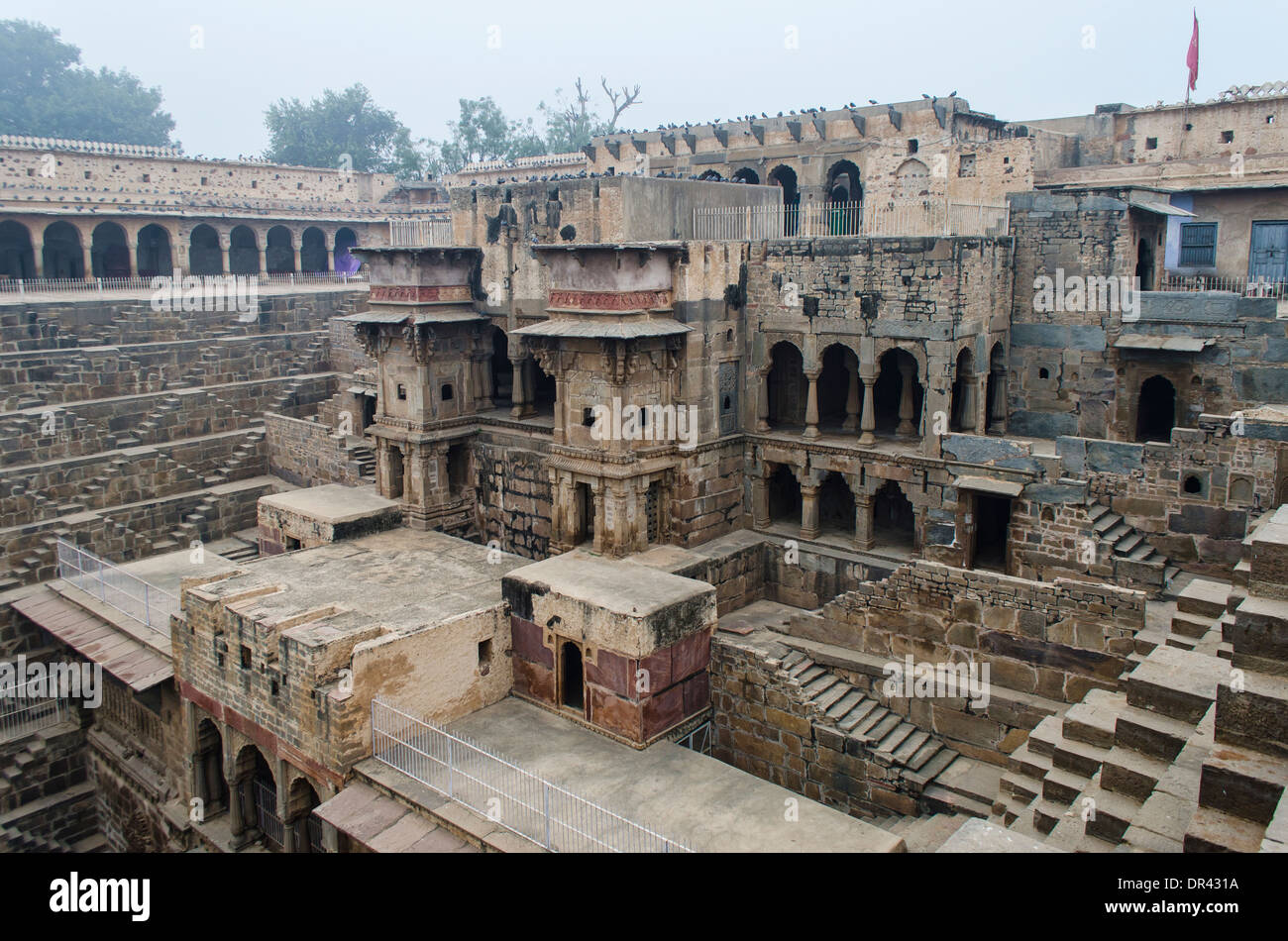 Chand Baori bien étape Banque D'Images